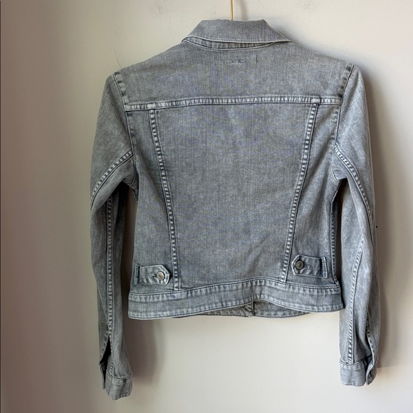 Vince Washed Denim Jean Jacket in Light Grey Casual Boho Layering Size XS/S * - Picture 3 of 12